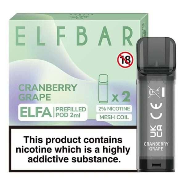 Elfbar elfa prefilled pods 20mg - 2pk
